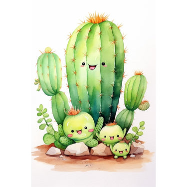 Cute Cactus canvas